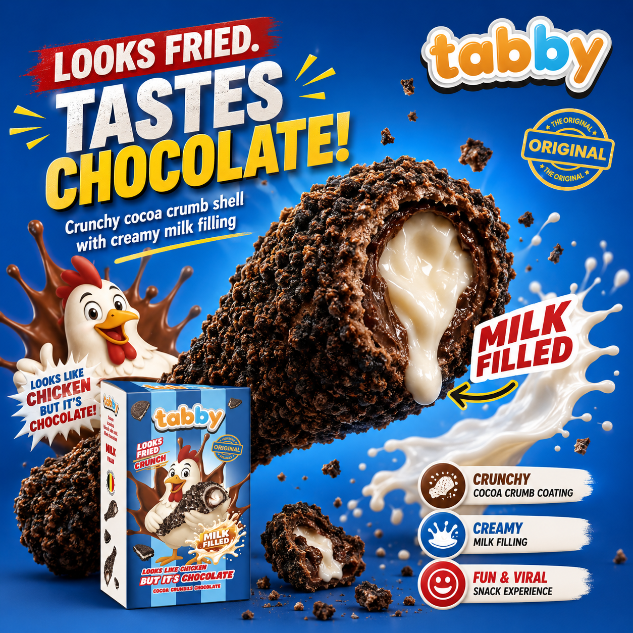 Tabby Caramelised Drumstick Chocolate 50g 12x
