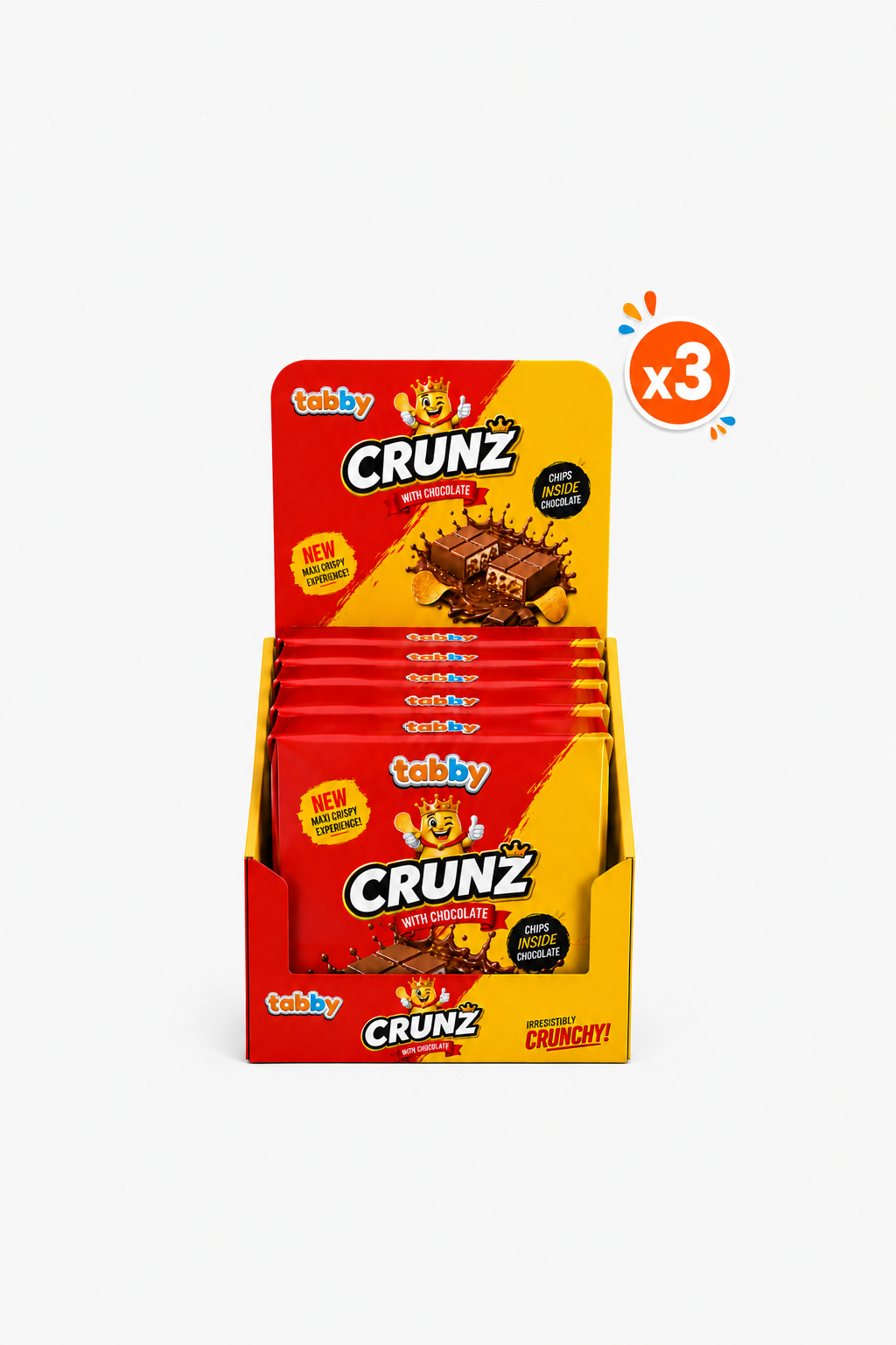 Crunz Crunchy Chocolate 90g x3