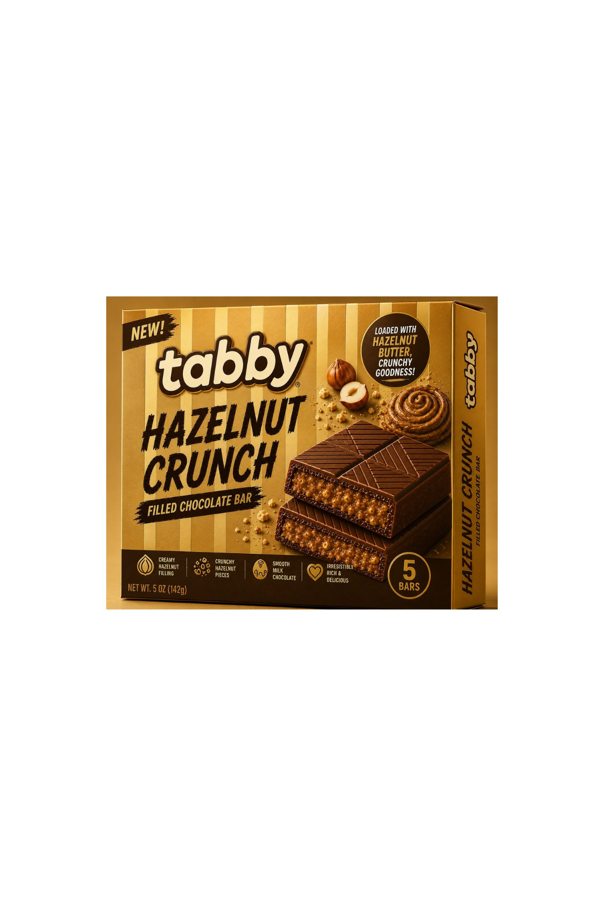 TABBY HAZELNUT CRUNCH CHOCOLATE  80G