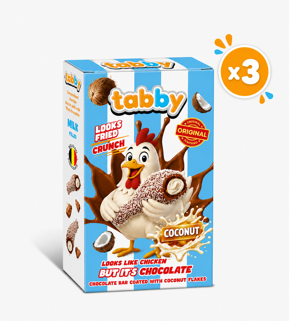 Tabby  Coconut Drumstick 50g x3