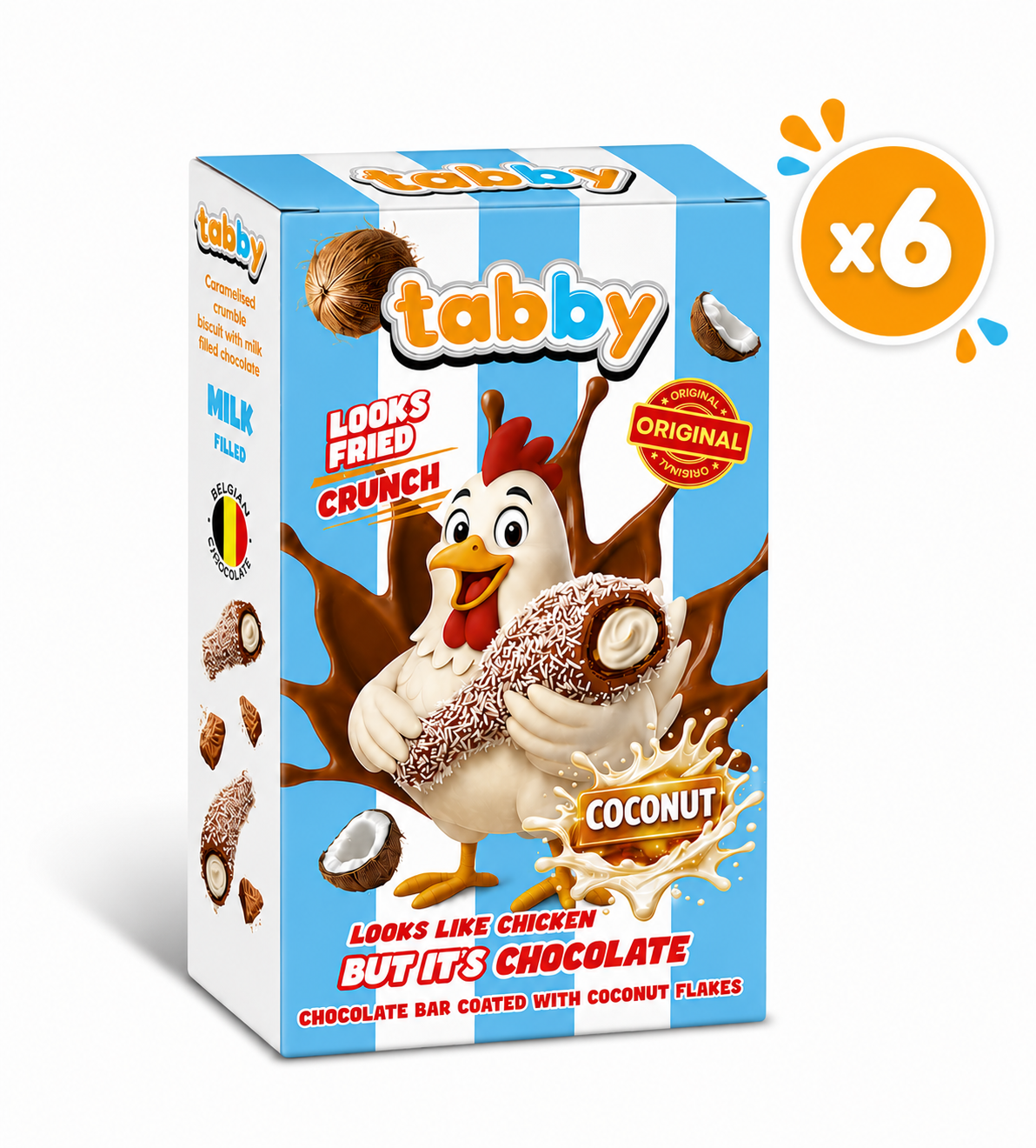 Tabby  Coconut Drumstick 50g x6