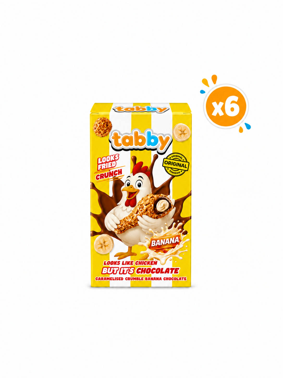 Tabby  Banana Drumstick 50g x6