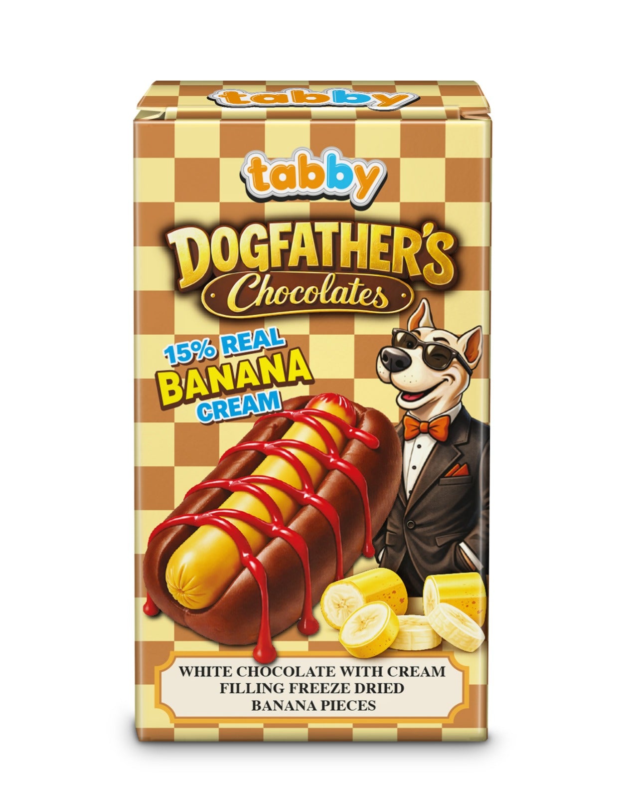 Tabby Dog Fathers Hotdog Banana 40g Box 12x