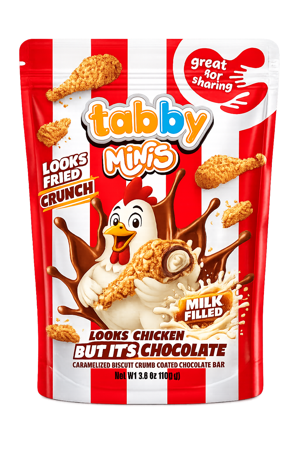Tabby Caramelised  Minis Drumstick Chocolate 100g 12x